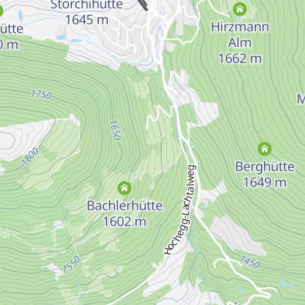 Map of Haag Hütte