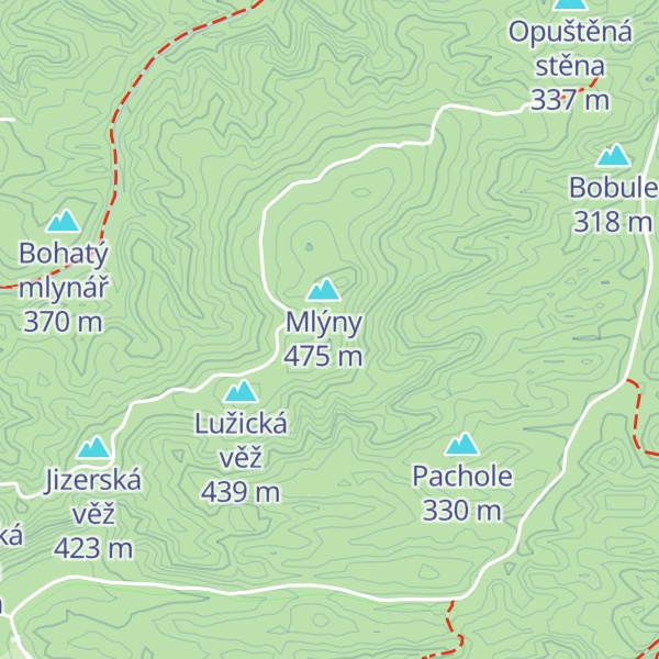 Map of Husitská věž