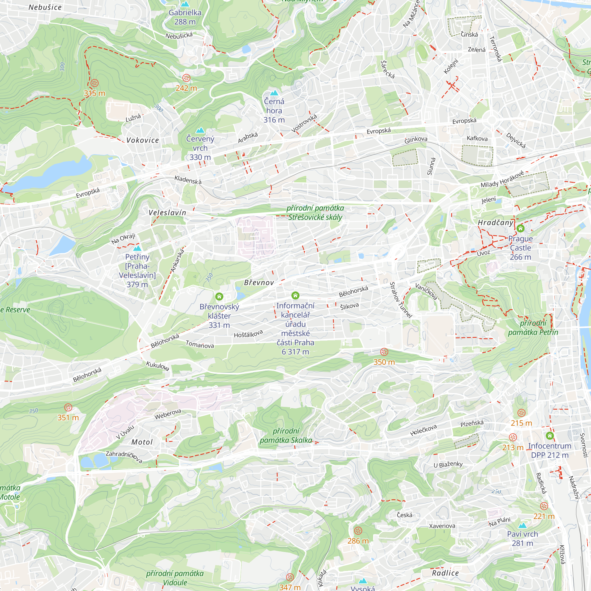 Informační kancelář úřadu městské části Praha 6 map