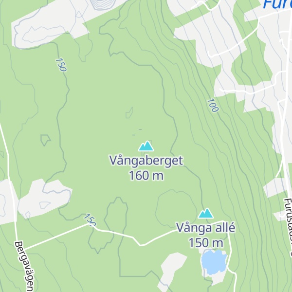 Map of Vångaberget