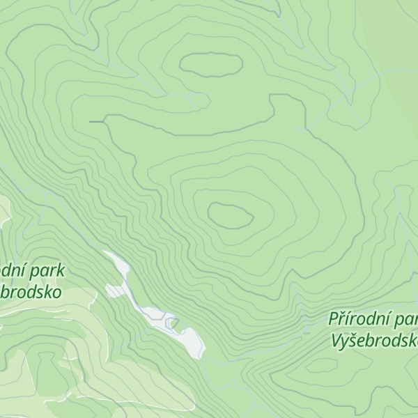 Map of Černý les