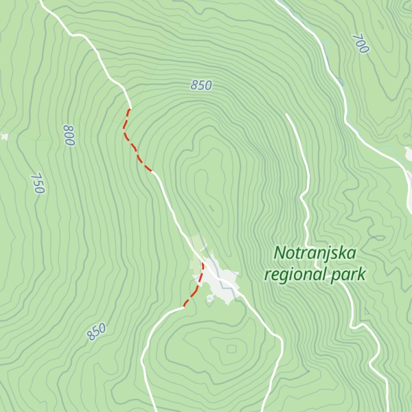 Map of Vinji vrh