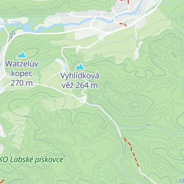 Map of Nevěrnice