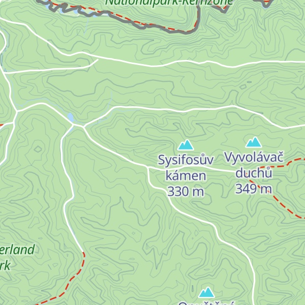 Map of Jelení věže