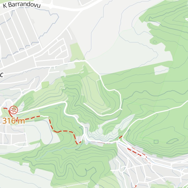 Map of Homolka [Praha-Velká Chuchle] outlook p.
