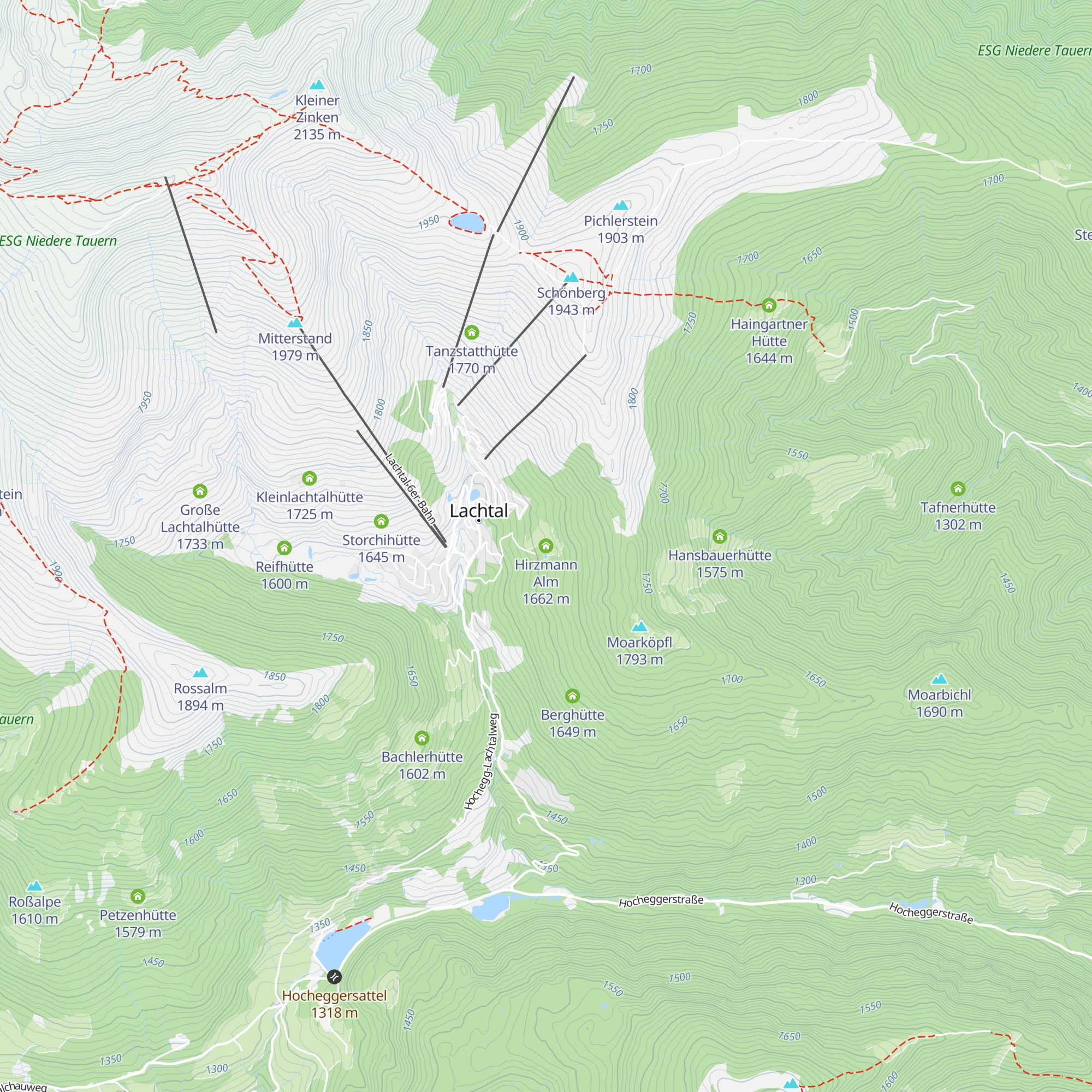 Hirzmann Alm map