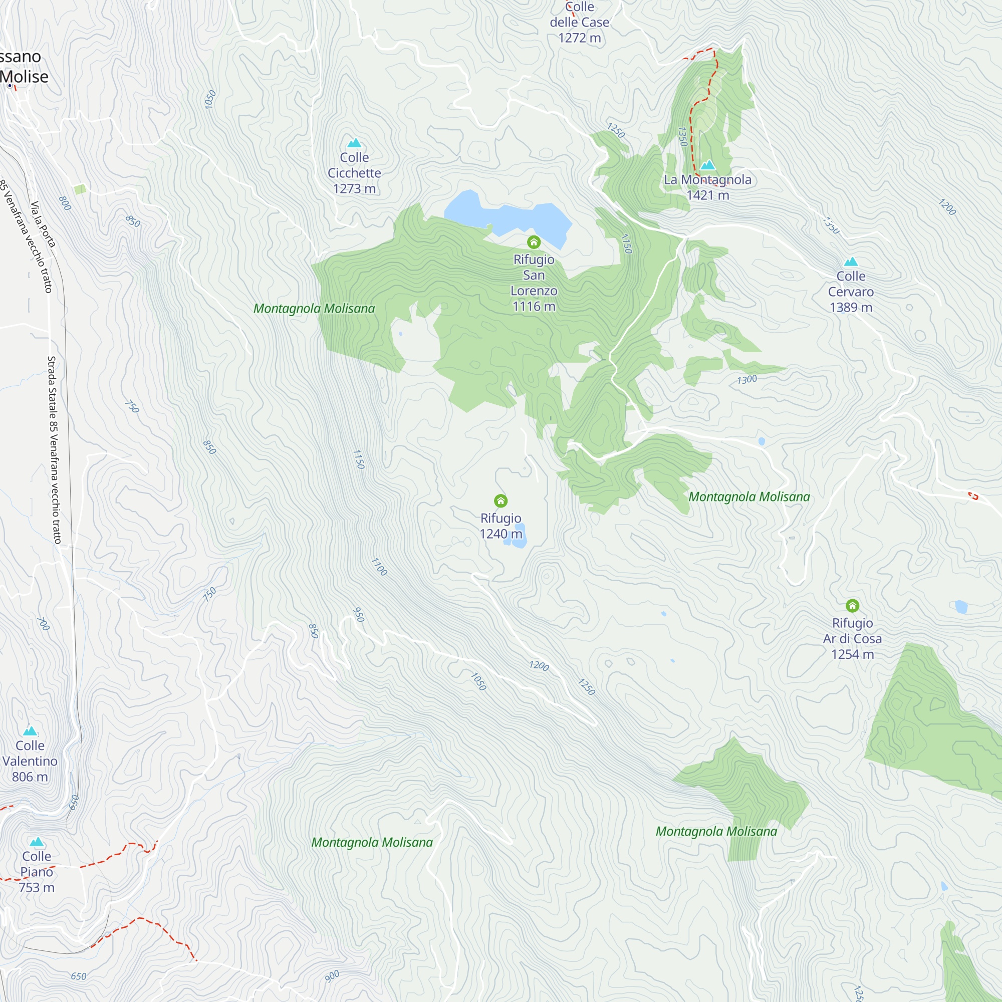 Rifugio map