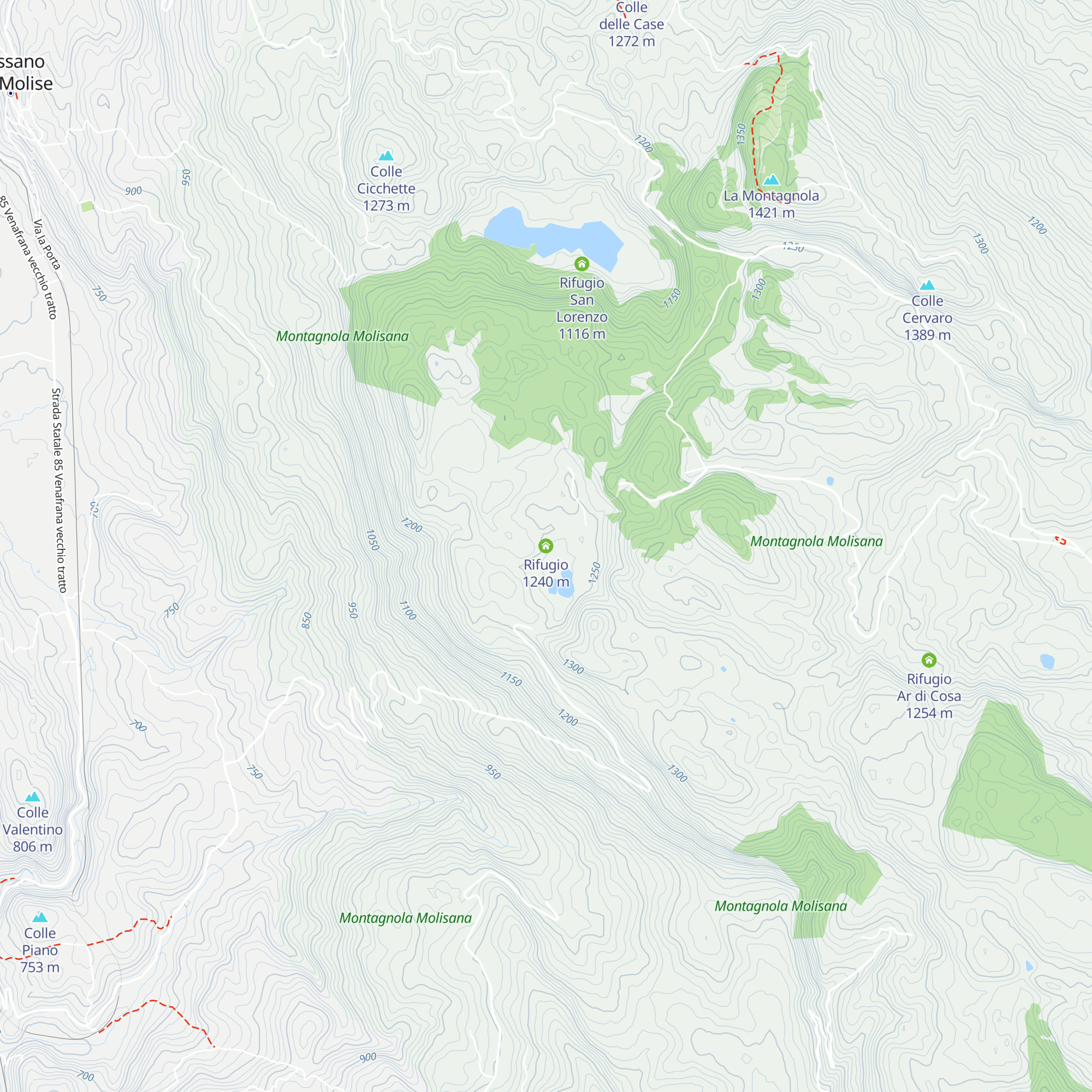 Rifugio map