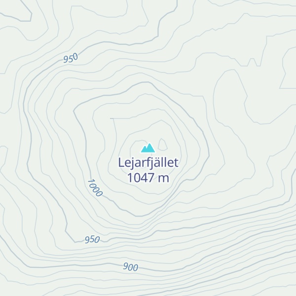 Map of Lejarfjället