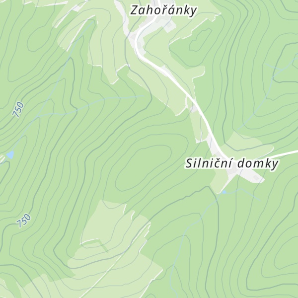 Map of (U Silničních domků) [Přídolí-Lověšice]