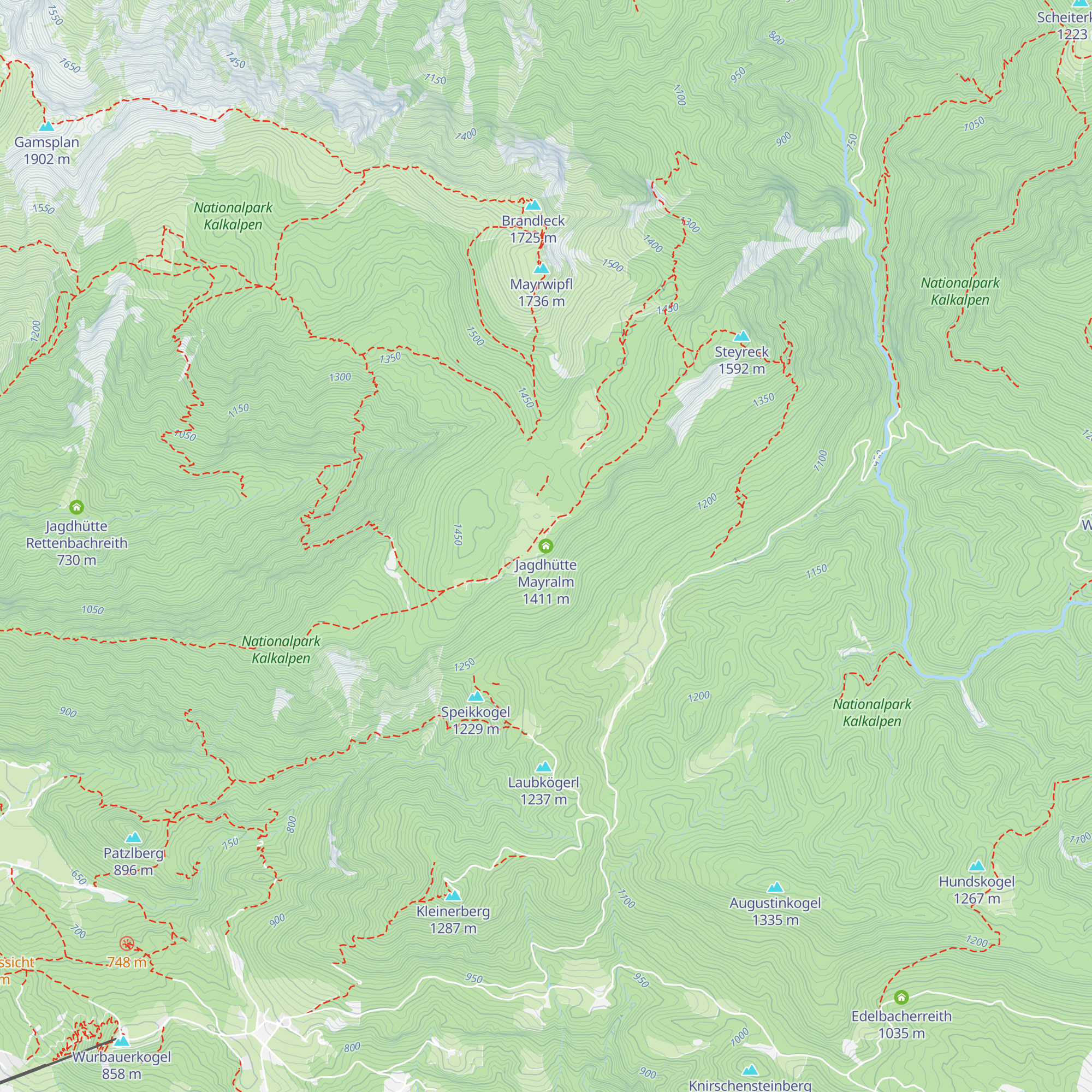 Jagdhütte Mayralm map