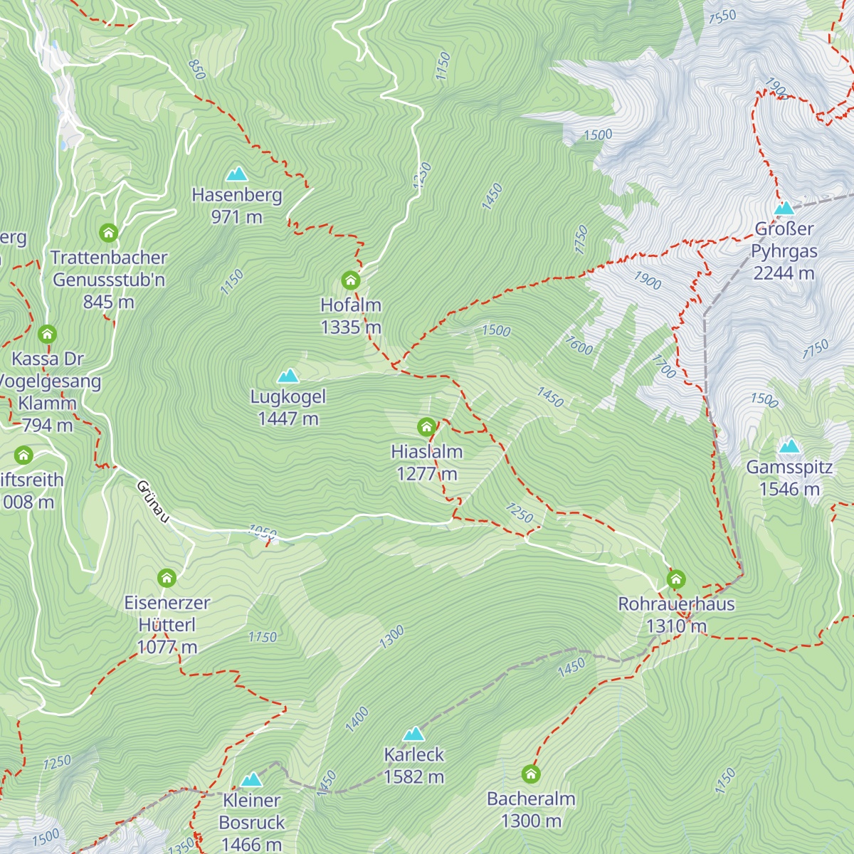 Hiaslalm map