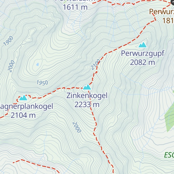 Map of Zinkenkogel