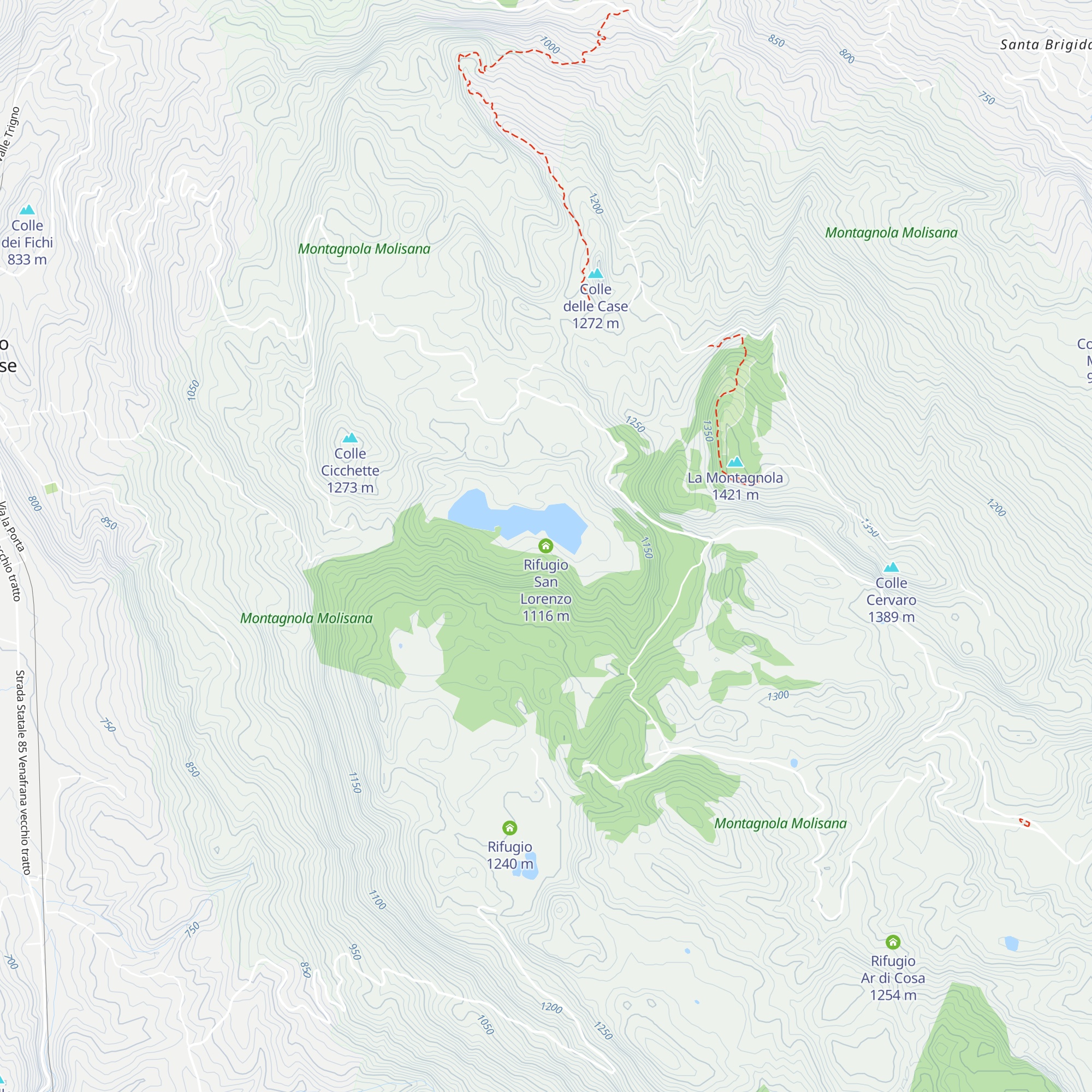 Rifugio San Lorenzo map