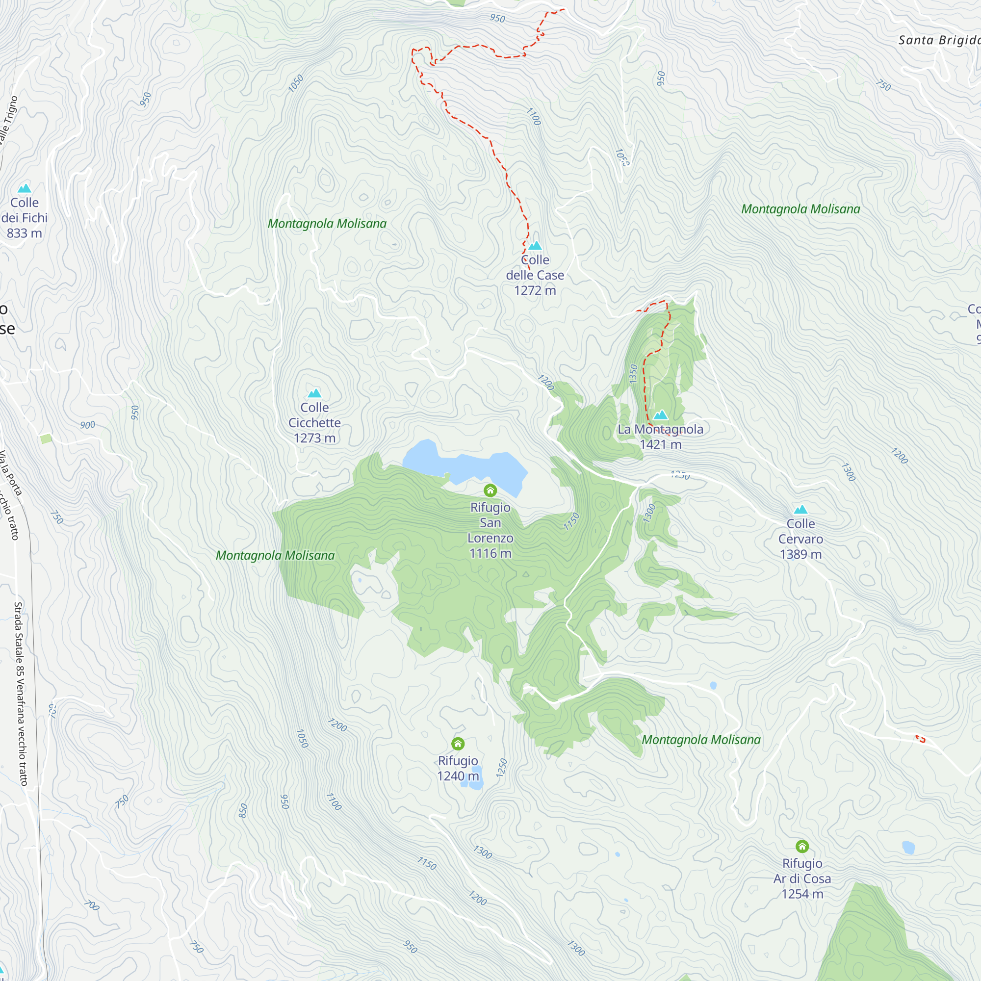 Rifugio San Lorenzo map