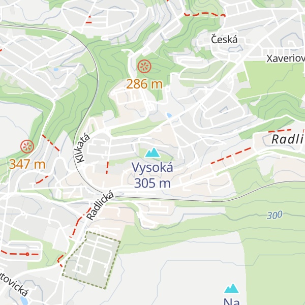 Map of Vysoká