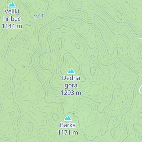Map of Dedna gora