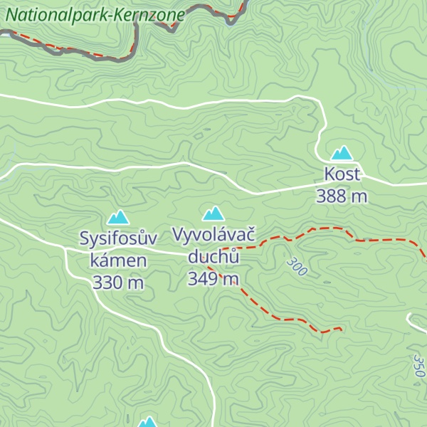 Map of Vyvolávač duchů