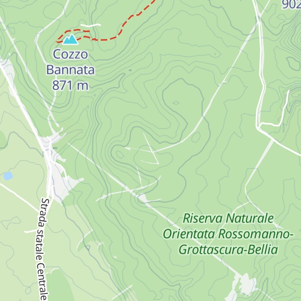 Map of Cozzo Bannata Restivo