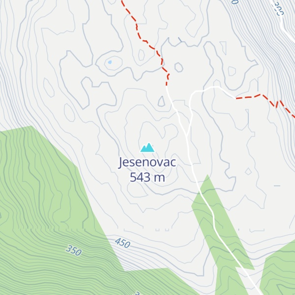 Map of Jesenovac