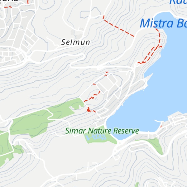 Map of Xemxija Hill