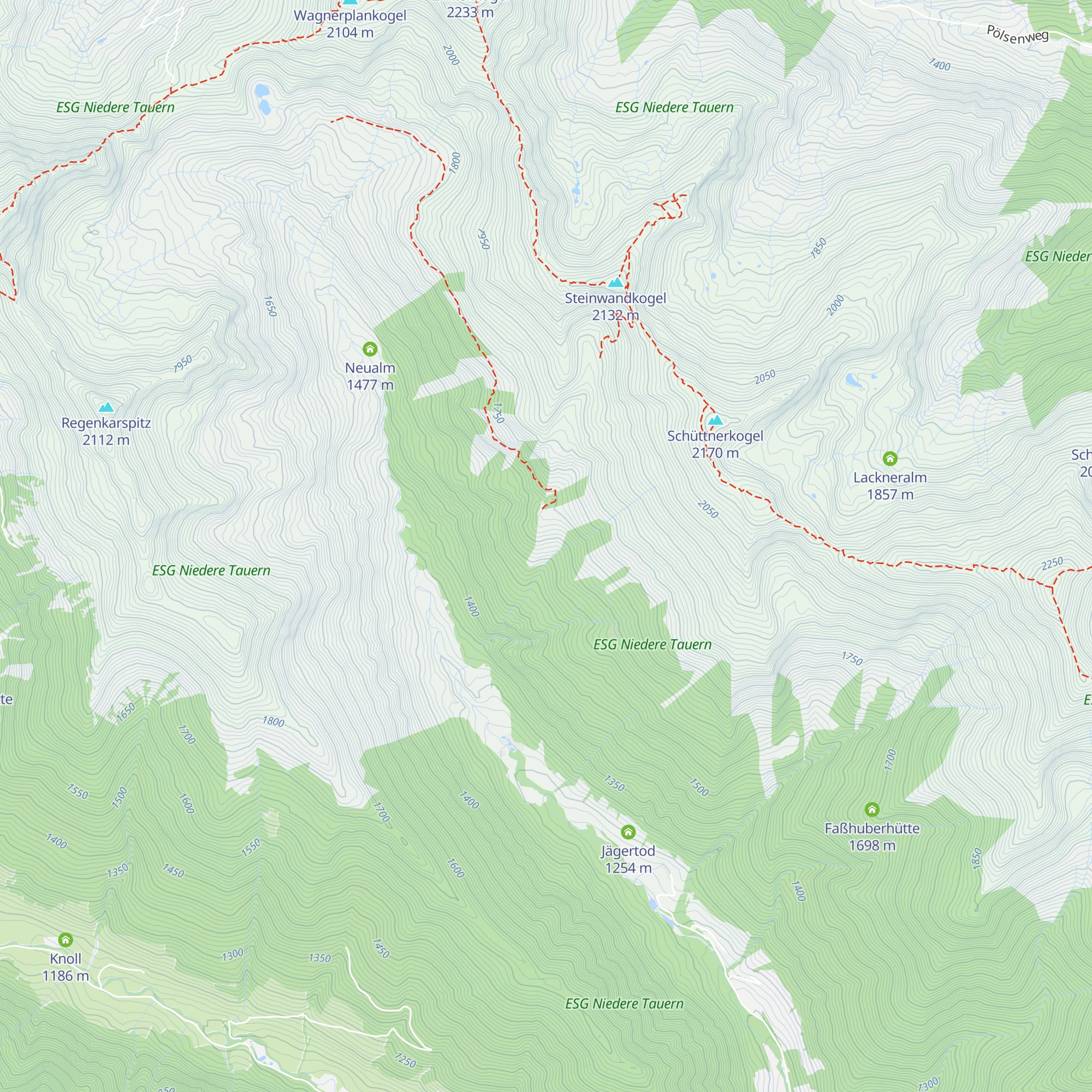 Schüttneralm map