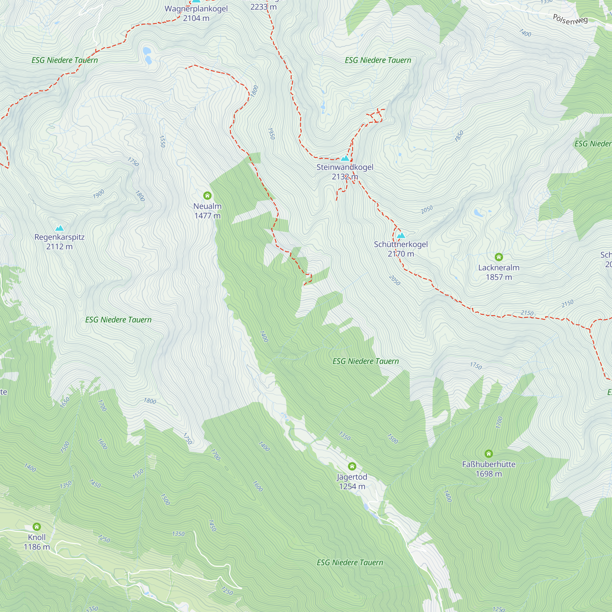 Schüttneralm map
