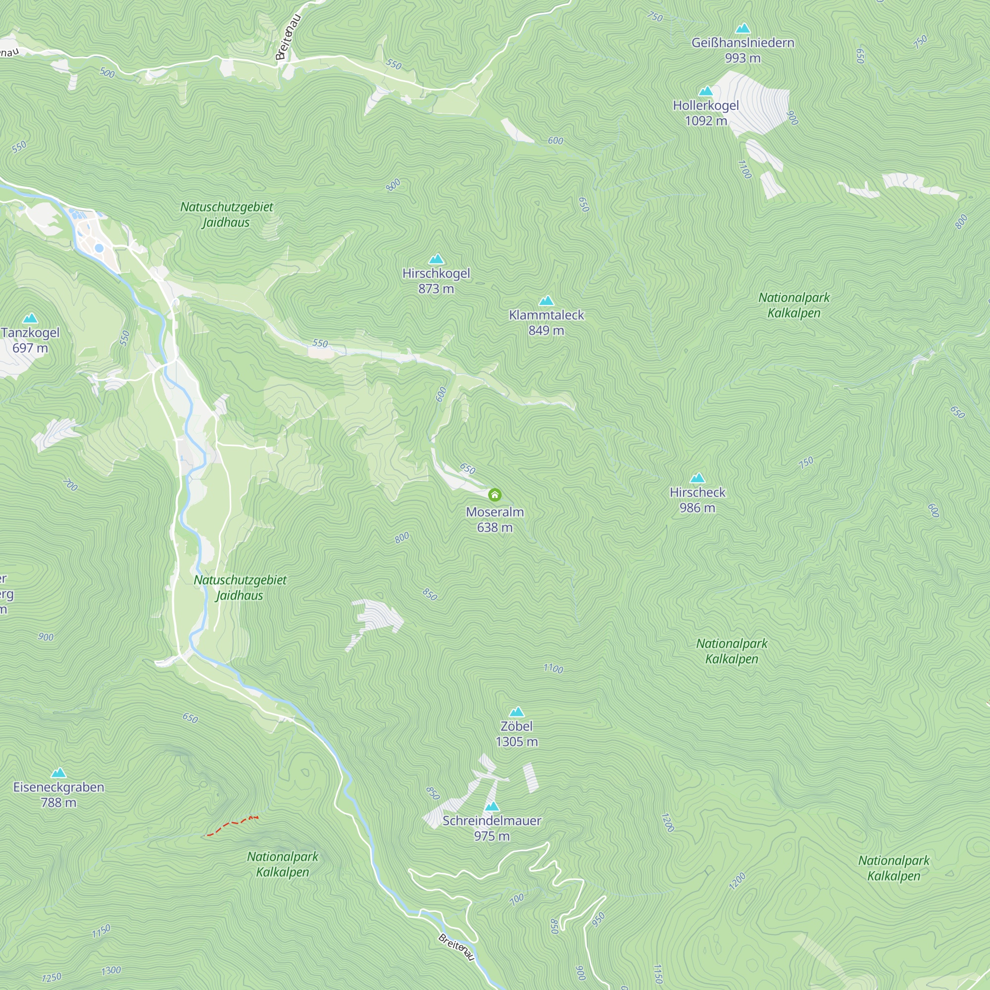 Moseralm map