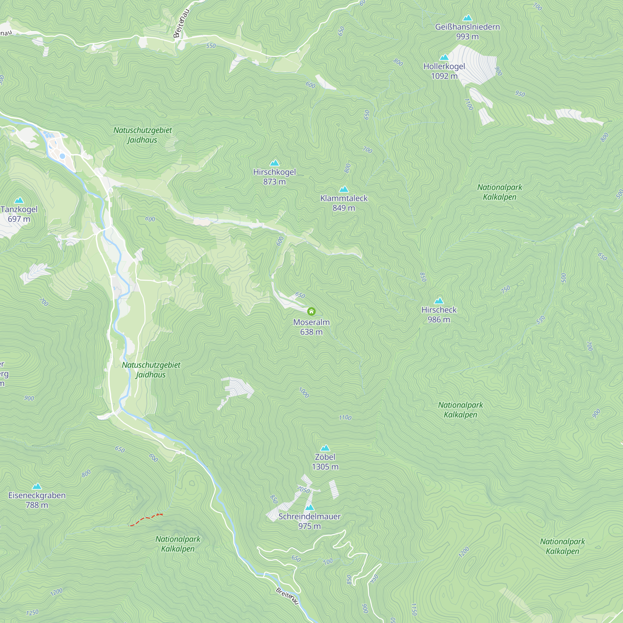 Moseralm map
