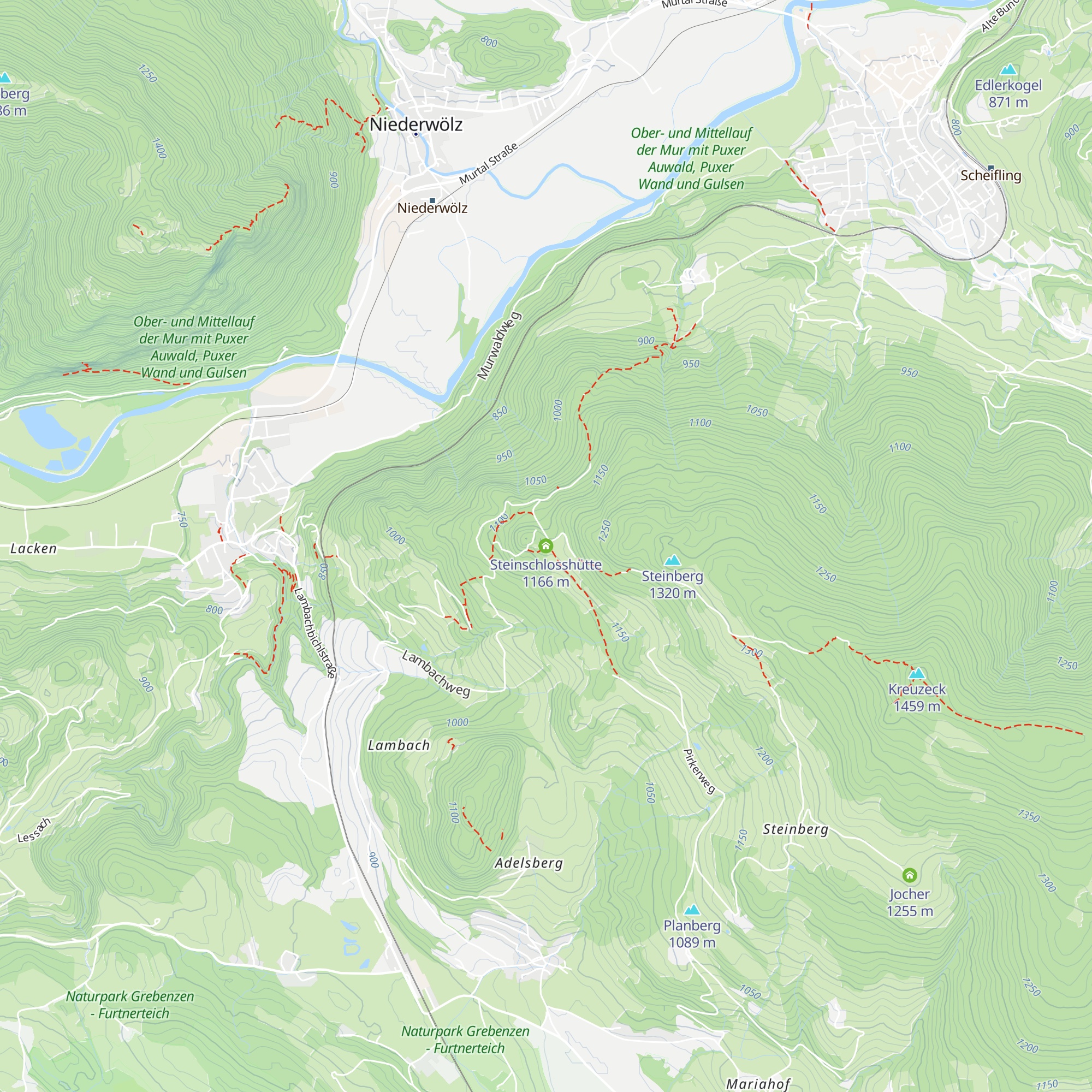 Steinschlosshütte map