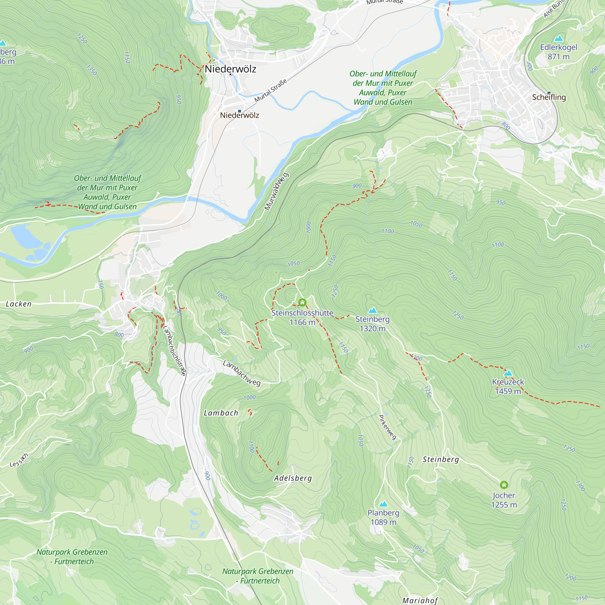 Steinschlosshütte map
