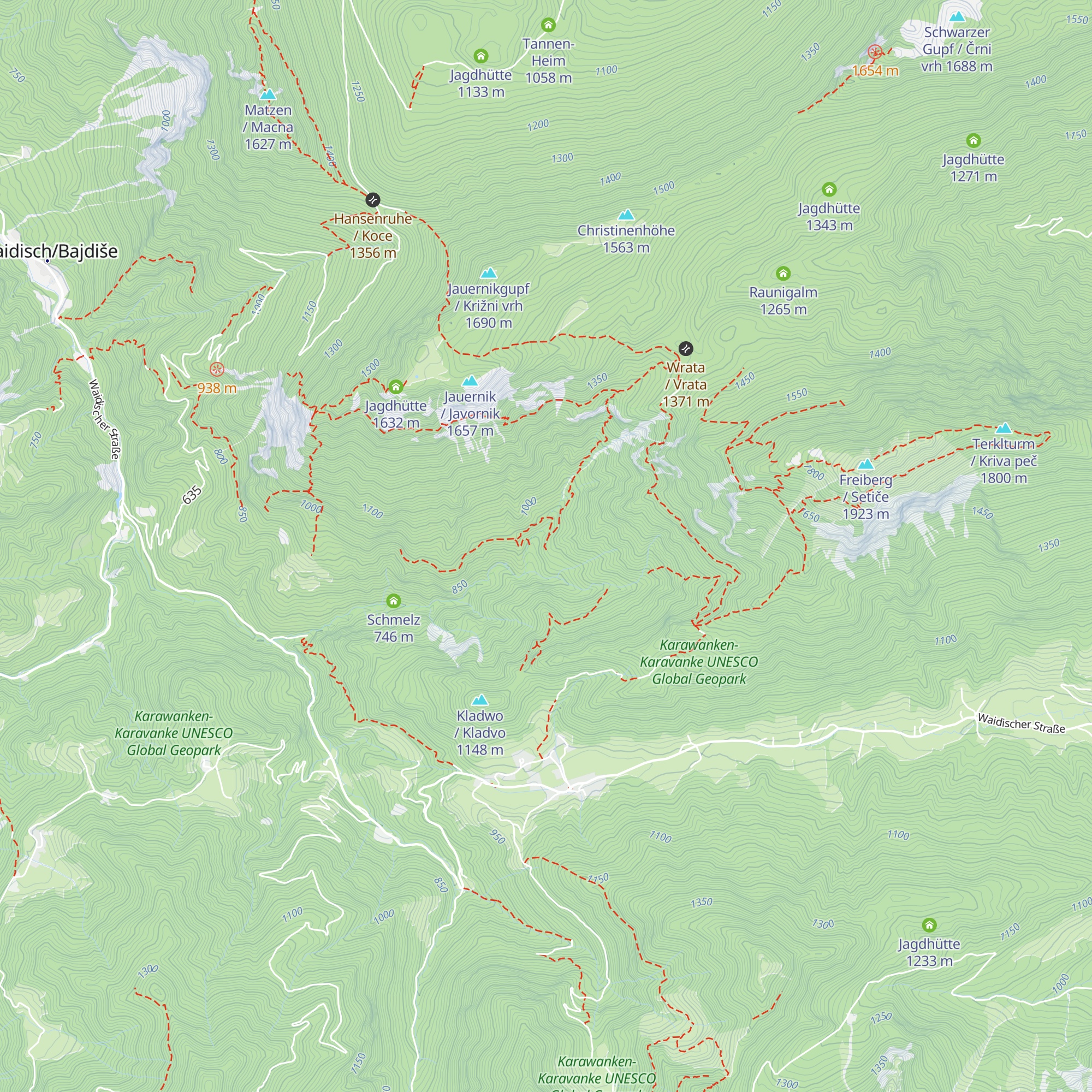 Babučnik map