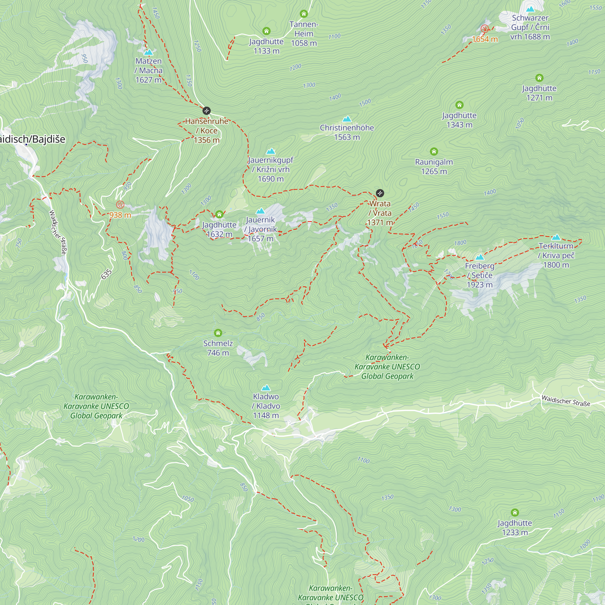 Babučnik map