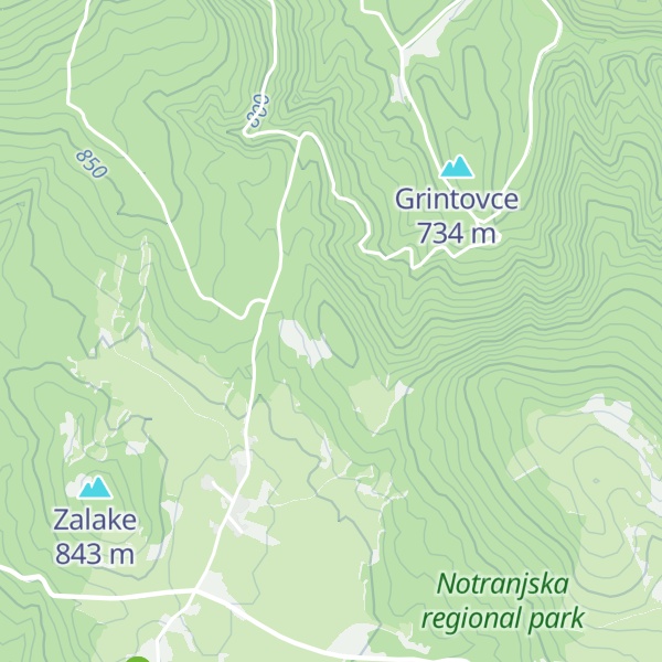 Map of Mačja reber