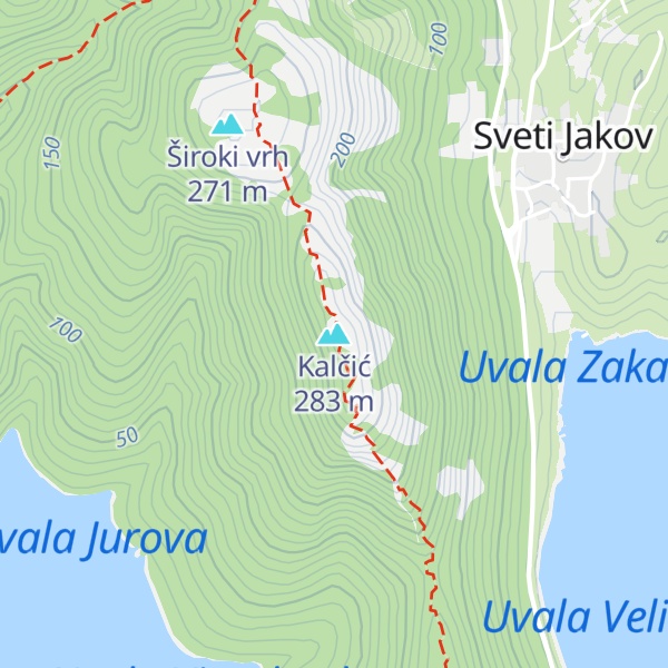 Map of Kalčić