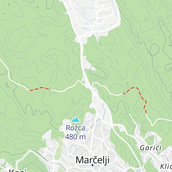 Map of Caffe bar 'Marišćina'