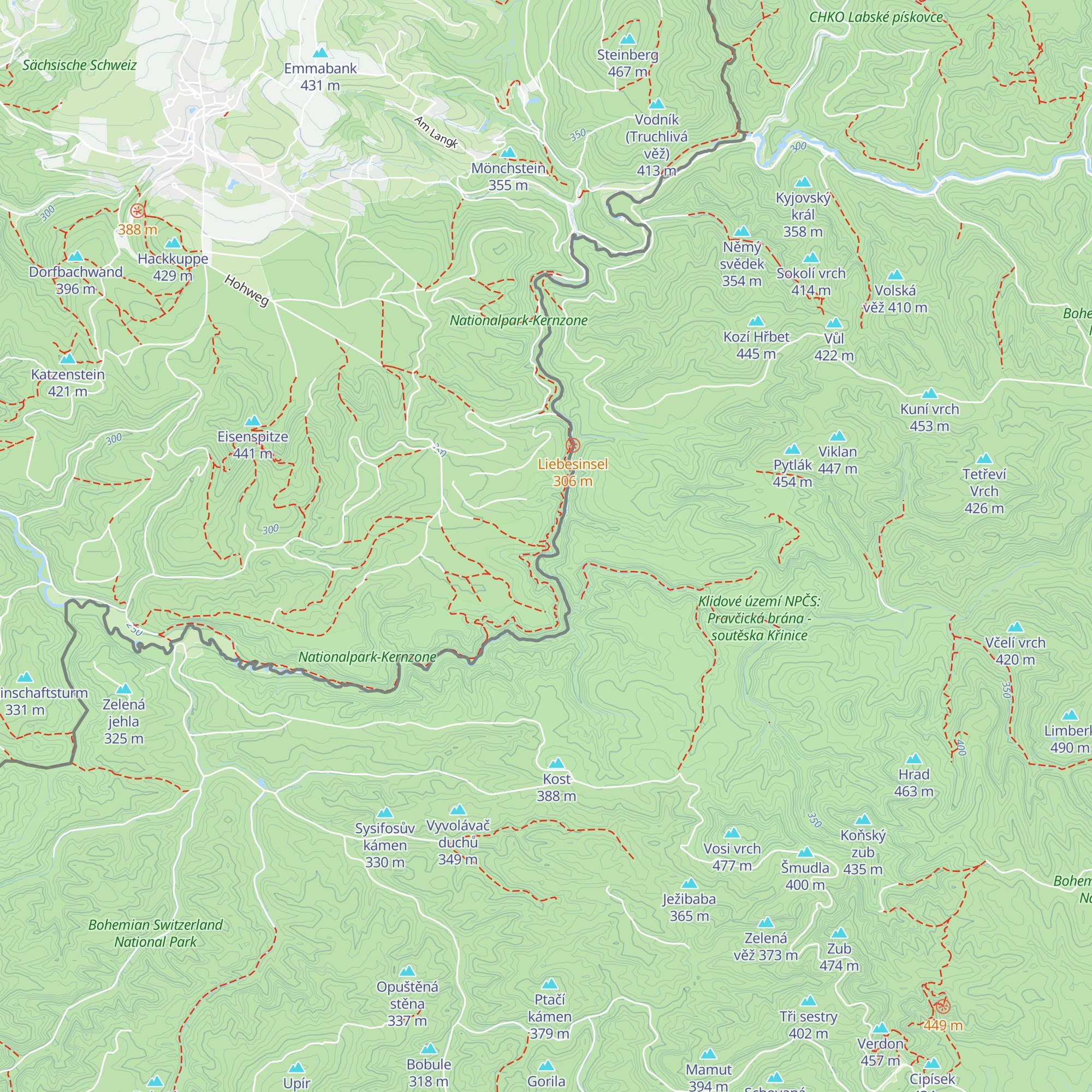 Schlegelhütte map