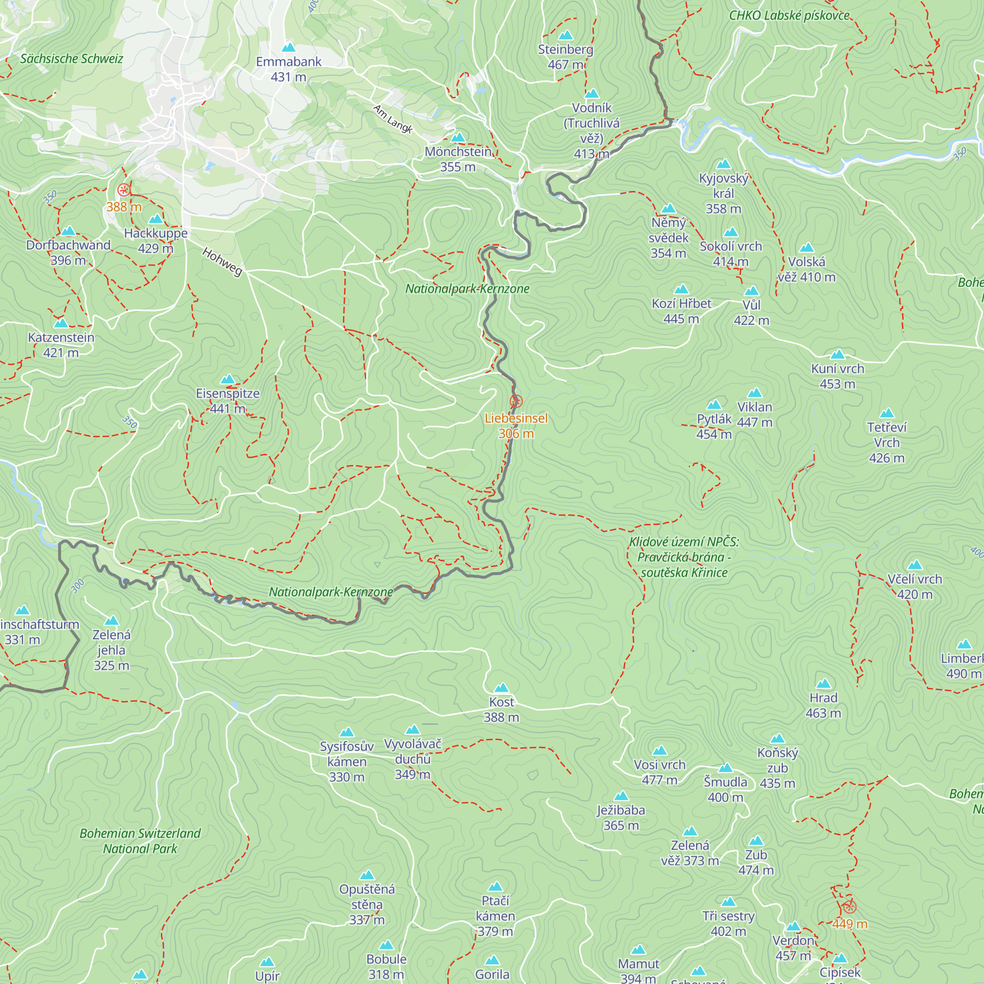 Schlegelhütte map