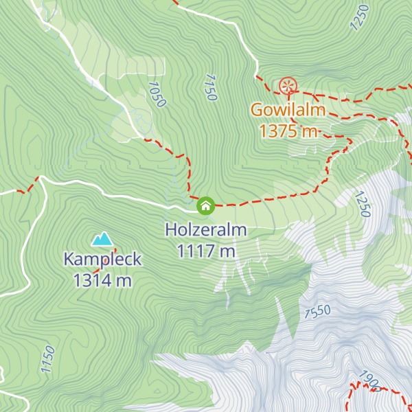 Map of Holzeralm