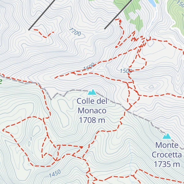 Map of Colle del Monaco
