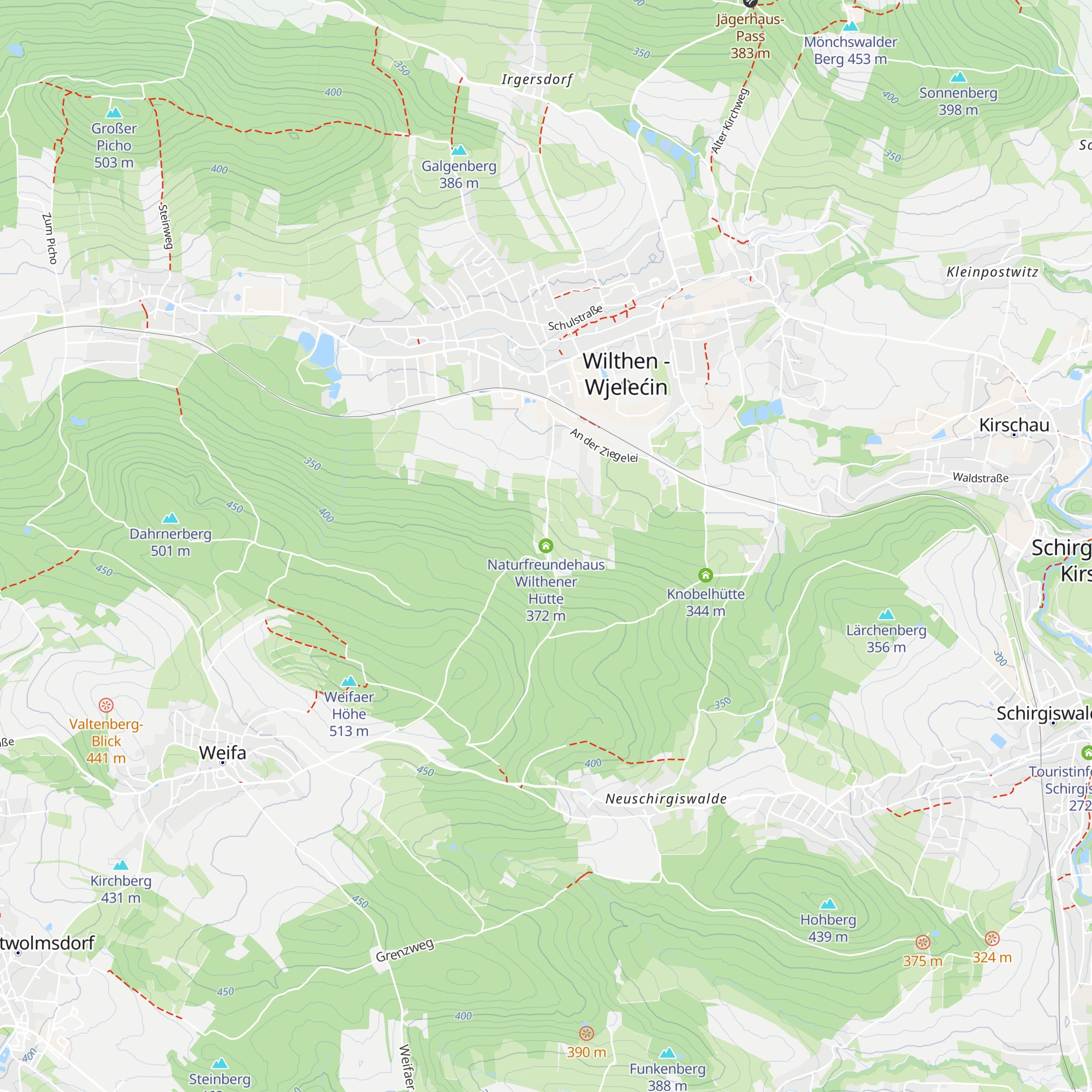 Naturfreundehaus Wilthener Hütte map