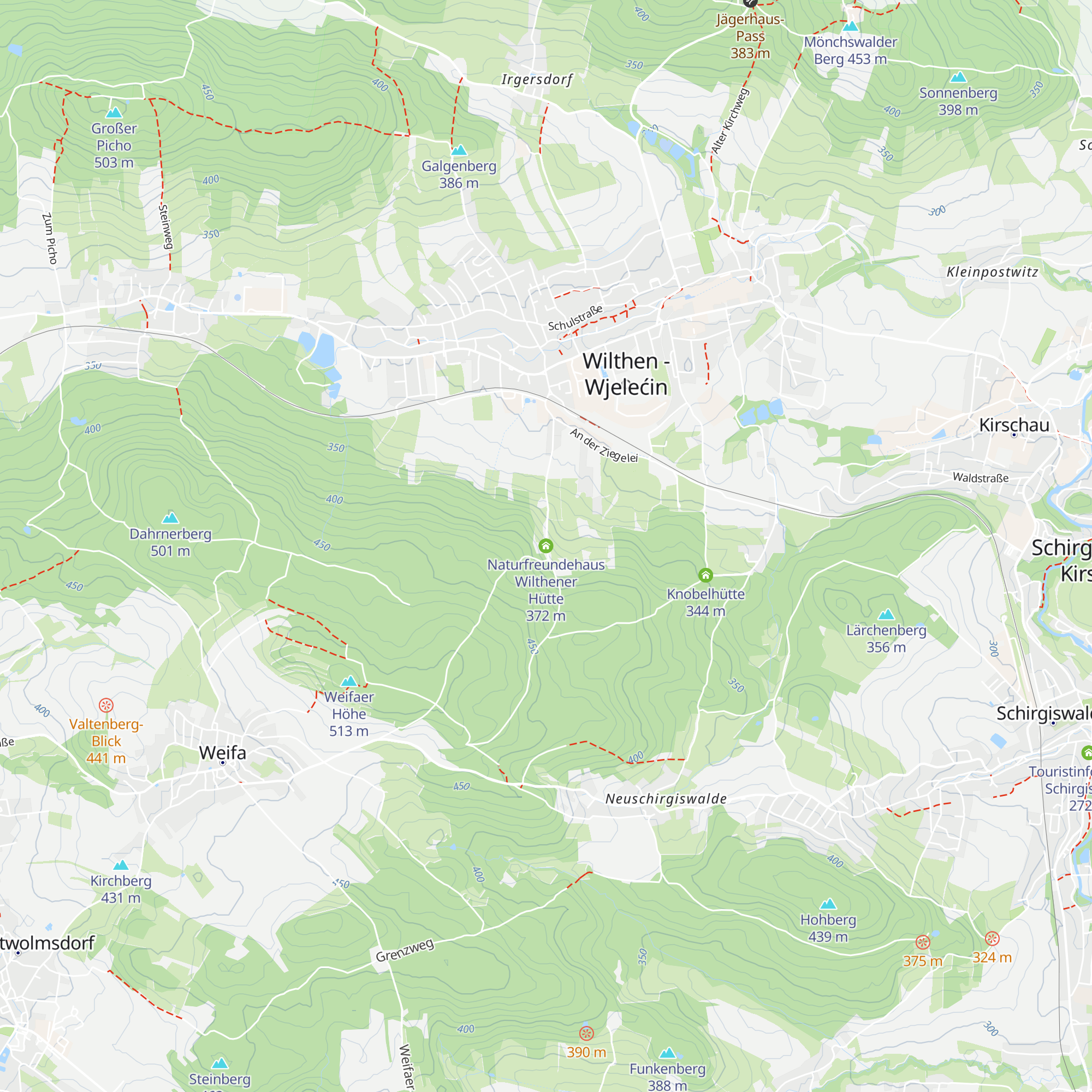 Naturfreundehaus Wilthener Hütte map