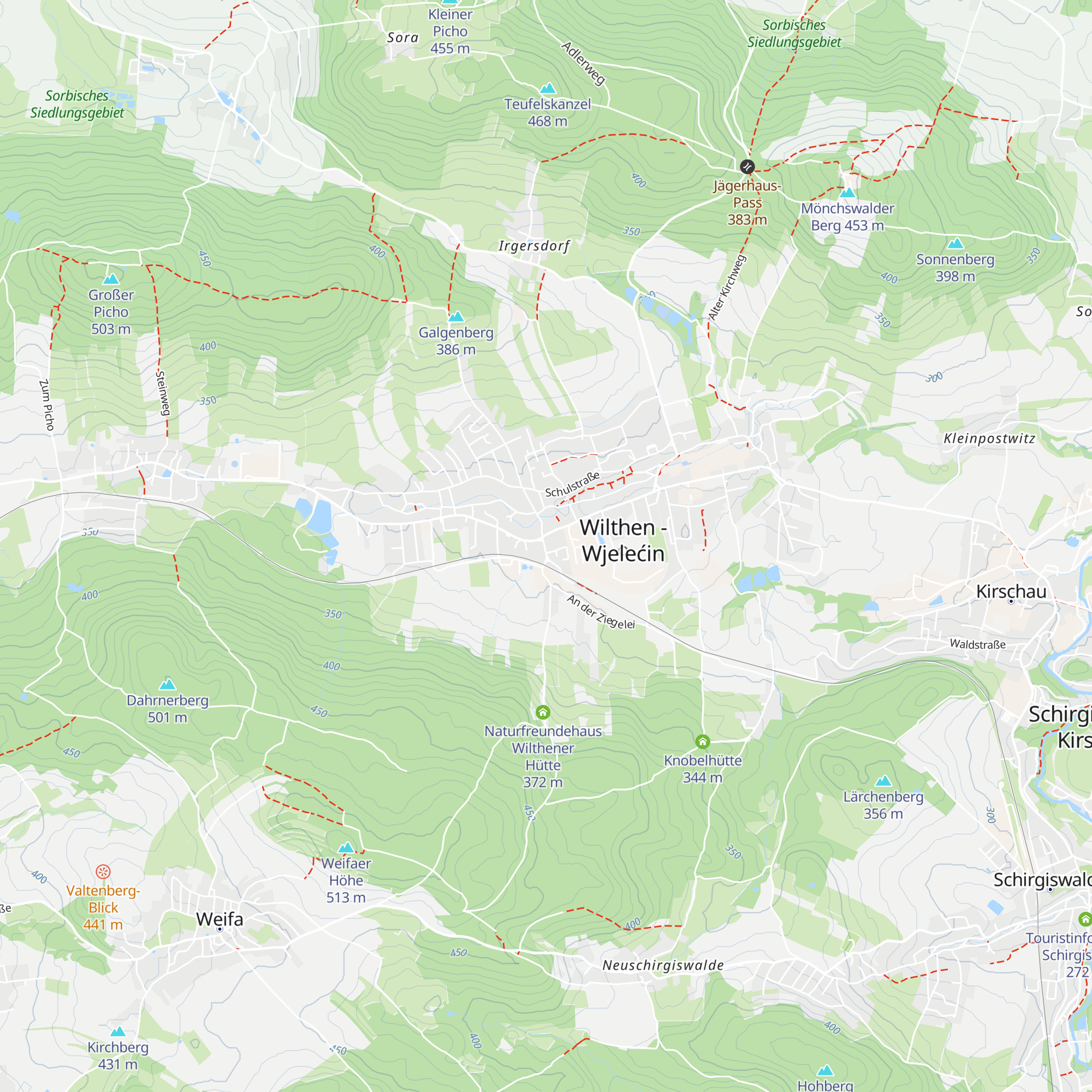 Tourist-Information Wilthen map