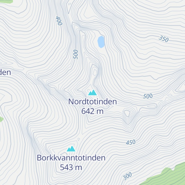 Map of Nordtotinden