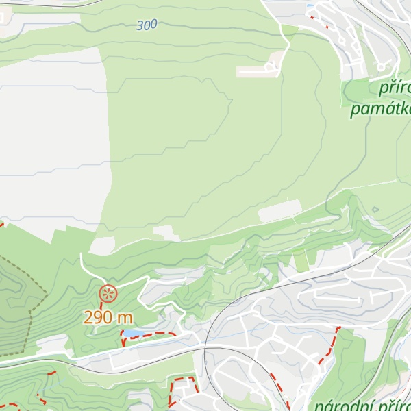 Map of Děvín