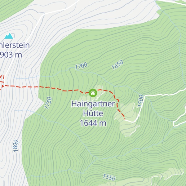Map of Haingartner Hütte