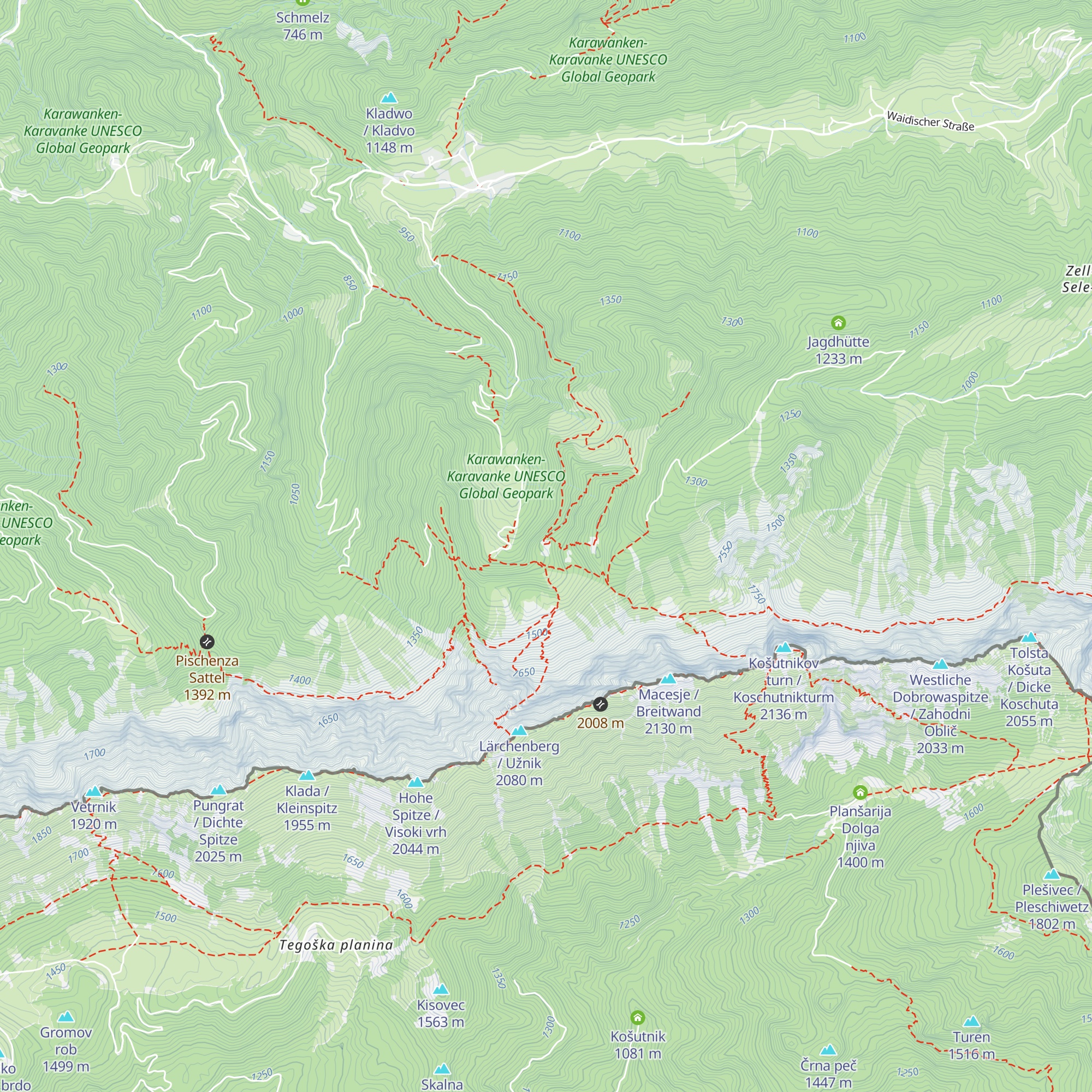 Grosalm / Grosova planina map
