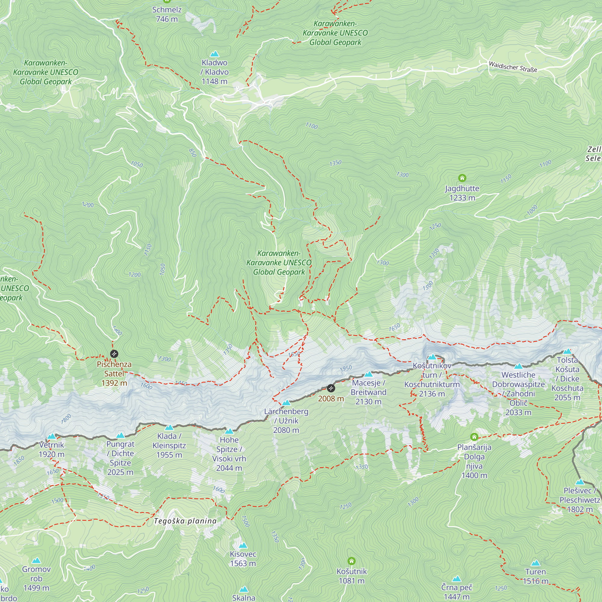 Grosalm / Grosova planina map
