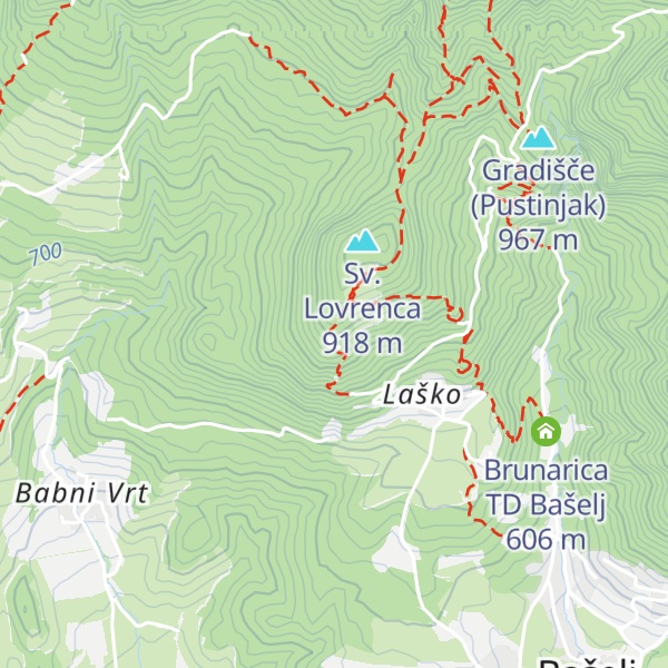 Map of Dom na Lovrencu