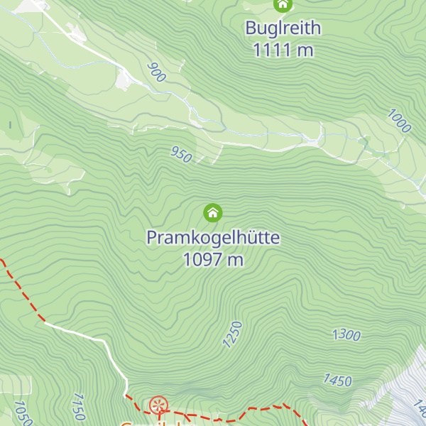 Map of Pramkogelhütte